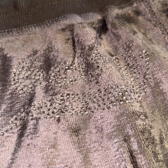 BCBGMAXAZRIA ladies, velour track pants and silver XL - Picture 3 of 5